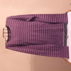 Croft & Barrow XL Plum striped Longsleeved Shirt